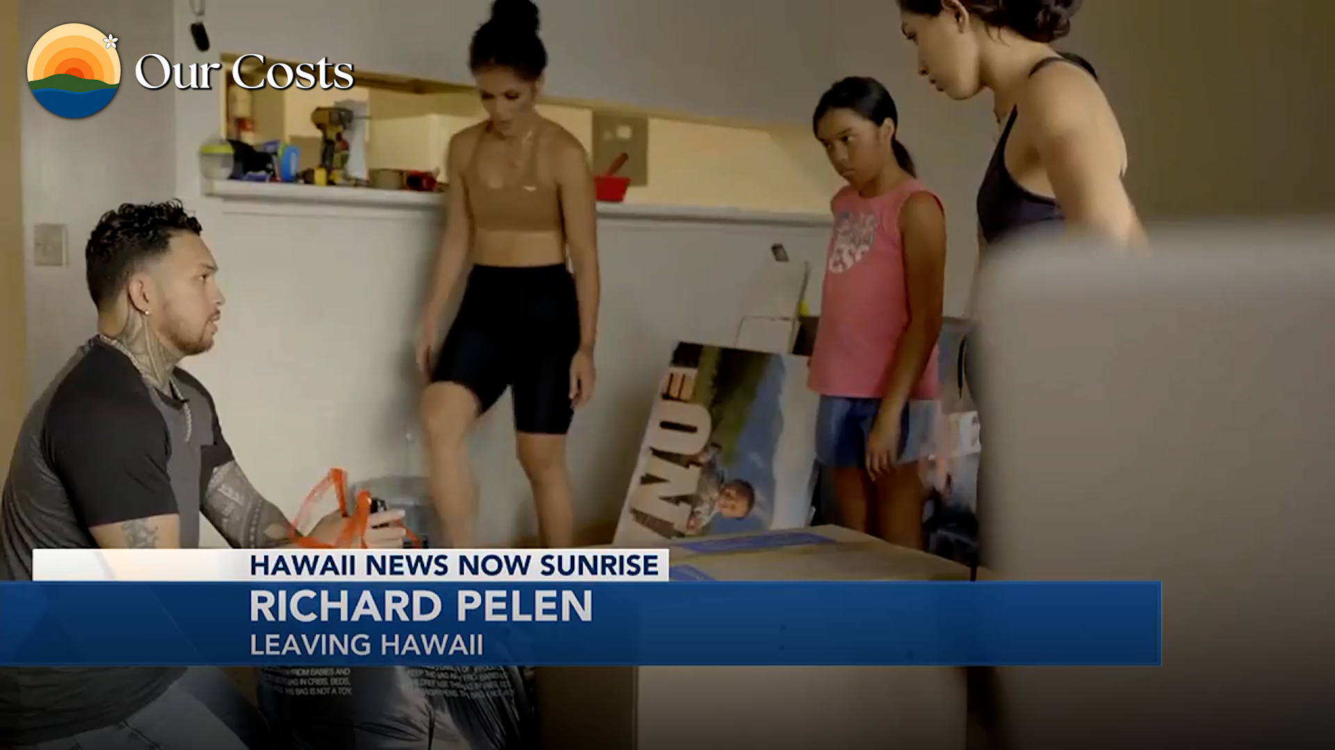 A Maui family packing to leave Hawaiʻi